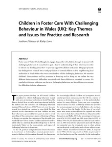 Research paper on children in foster care